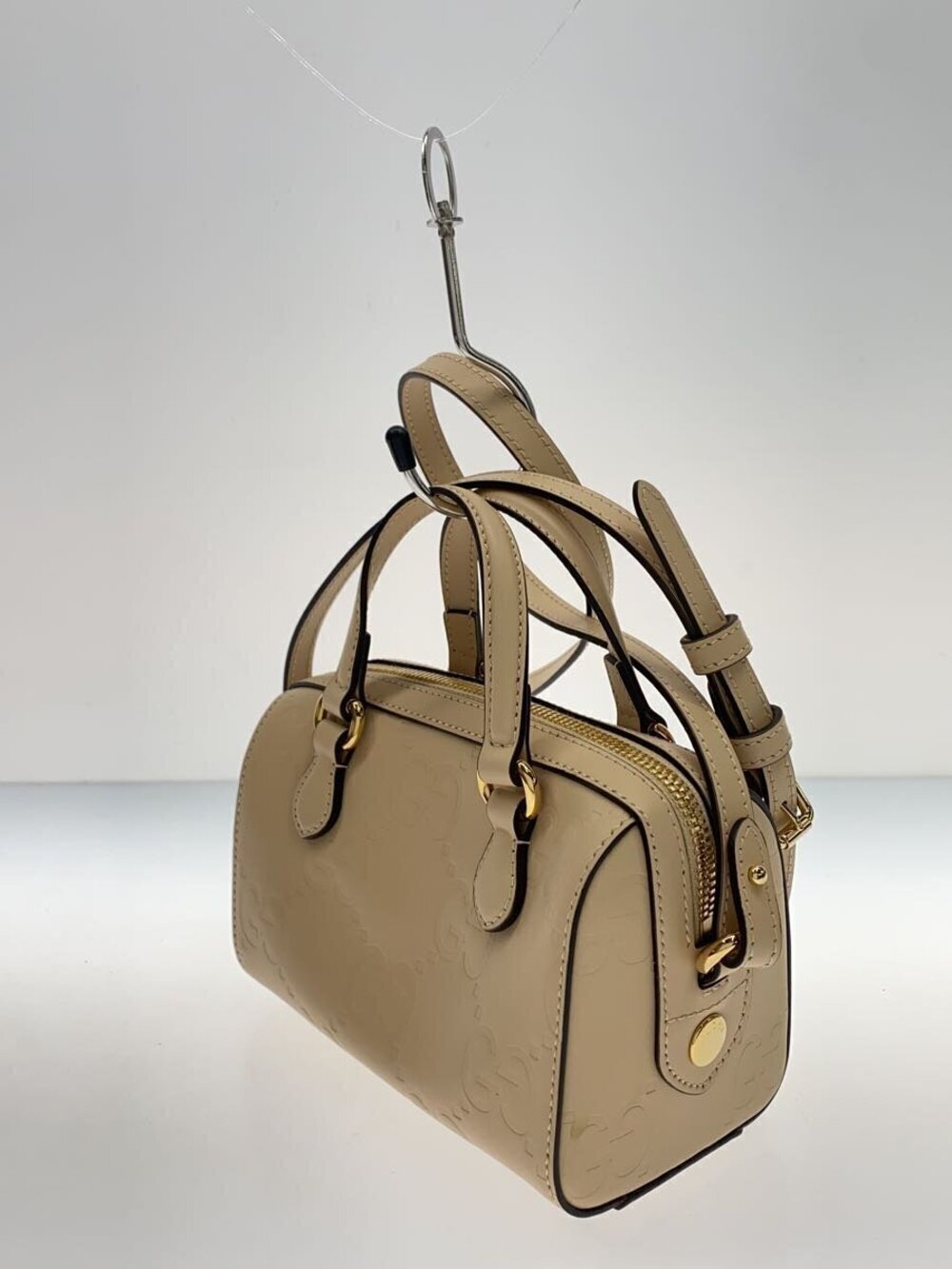 Gucci beige Pink Jumbo GG embossed Chain Crossbody Bag - Picture 2 of 7